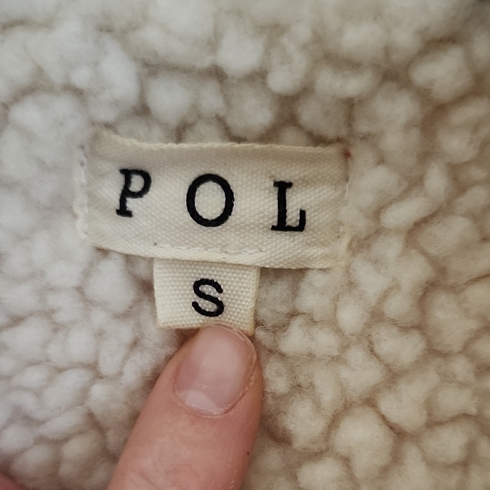 POL Pink and White Teddy Jacket with Sherpa Collar - Picture 2 of 15